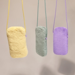 Cell phone bag made of plush lilac cozybag image 8