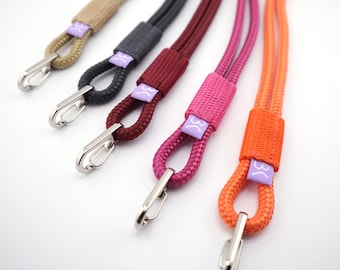 Lanyard, Schlüsselband, Handykette, Ausweisband, 1m, pink, orange, weinrot, grau, gold