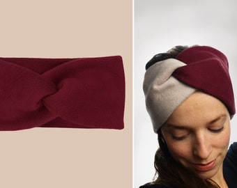 fluffy headband 100% cotton fleece