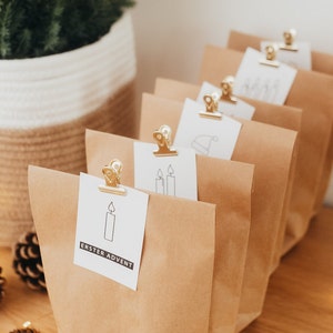 DOWNLOAD: Anhänger für Adventskalender DIY - Adventssonntage