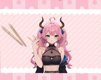 Vtuber Chopsticks Asset: PNG for VTube Studio Livestreams
