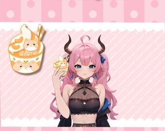 Vtuber Shiba Pup Cup Asset: PNG for VTube Studio Livestreamers