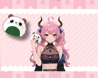 Vtuber Panda Onigari Asset: PNG for VTube Studio Livestreamers