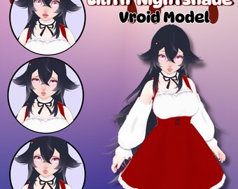 Lilith VRoid Model – Vampire Girl 3D VTuber Avatar