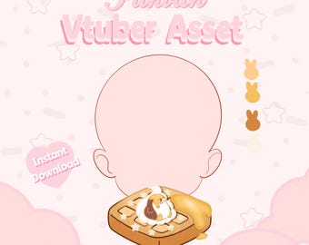 VTuber Asset | Penguin waffle