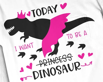 Download Girl dinosaur svg | Etsy