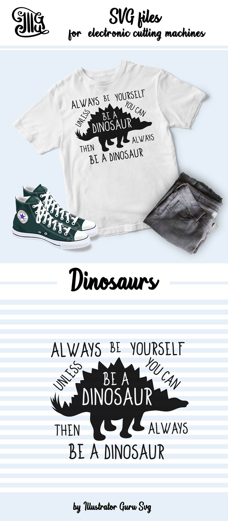 Always be yourself. Unless you can be a Dinosaur svg kids Etsy