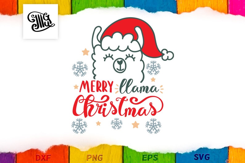 Download Kids Christmas Llama Svg Llama Christmas Svg For Girl Llama Etsy