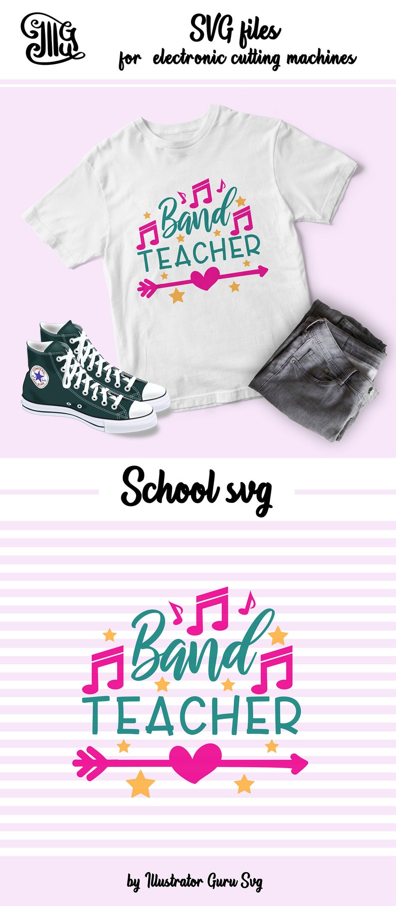 teacher appreciation svg Band teacher SVG music teacher svg kindergarten teacher svg school teacher svg, teacher shirt svg