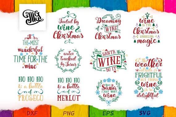 Download Christmas wine glass svg christmas wine svg christmas wine ...