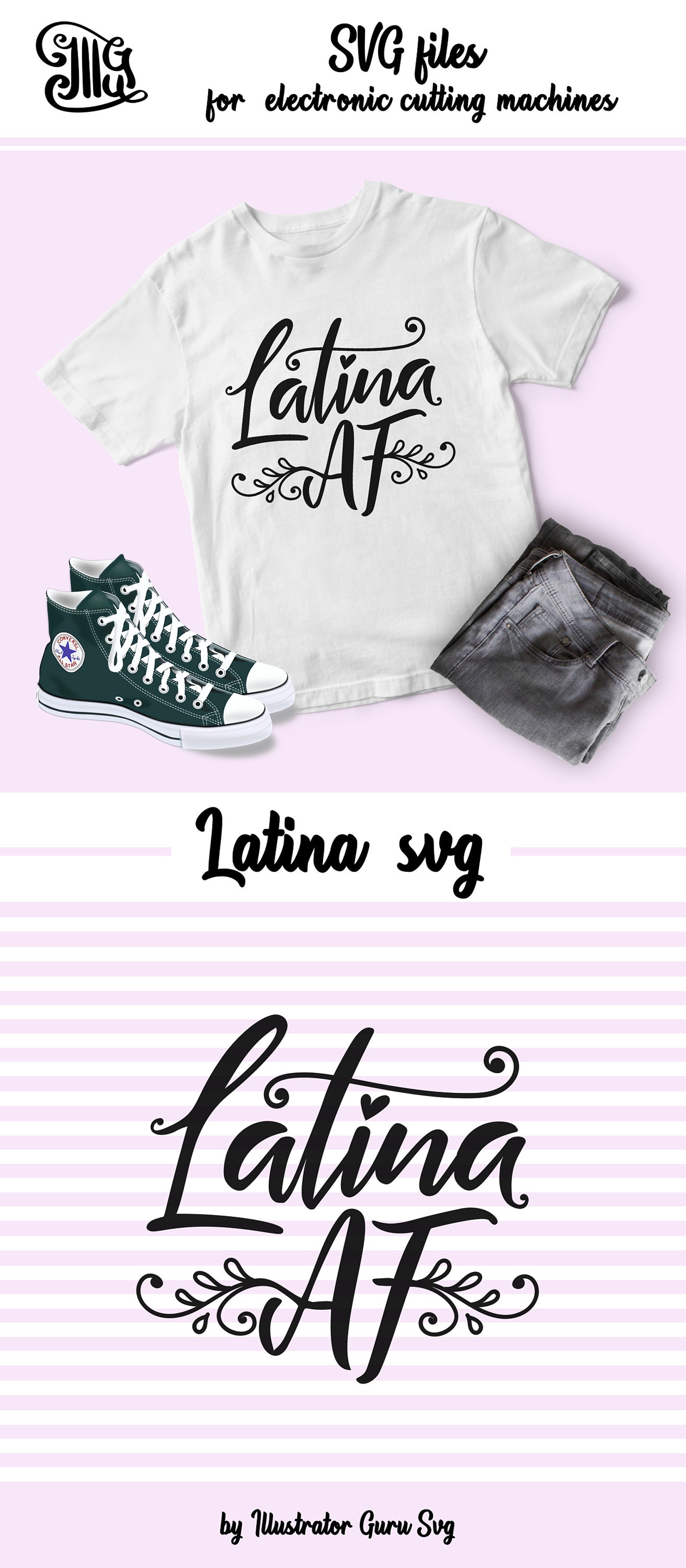 Latina AF svg Latina svg hispanic svg spanish svg latin | Etsy