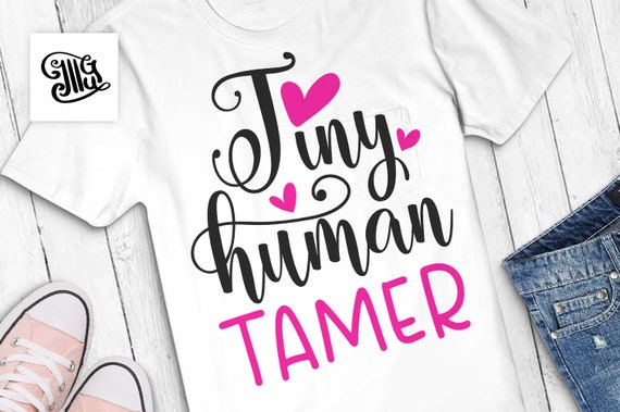 Tiny Human Tamer Svg Daycare Teacher Svg Teacher Shirt Svg Etsy