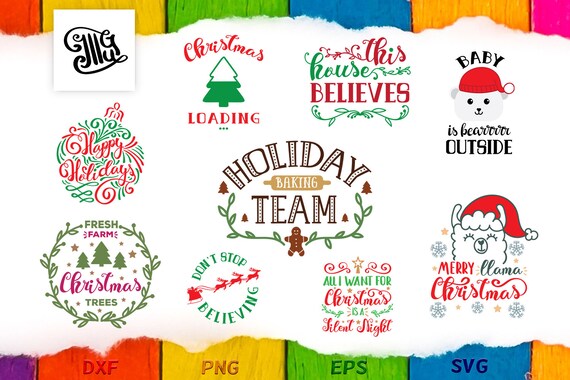 Download Free Christmas Bundle Svg Christmas Llama Svg Fresh Farm Etsy SVG DXF Cut File
