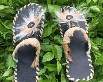 Brown Authentic Zulu Imbadada Sandals Made From Genuine  display picture 3