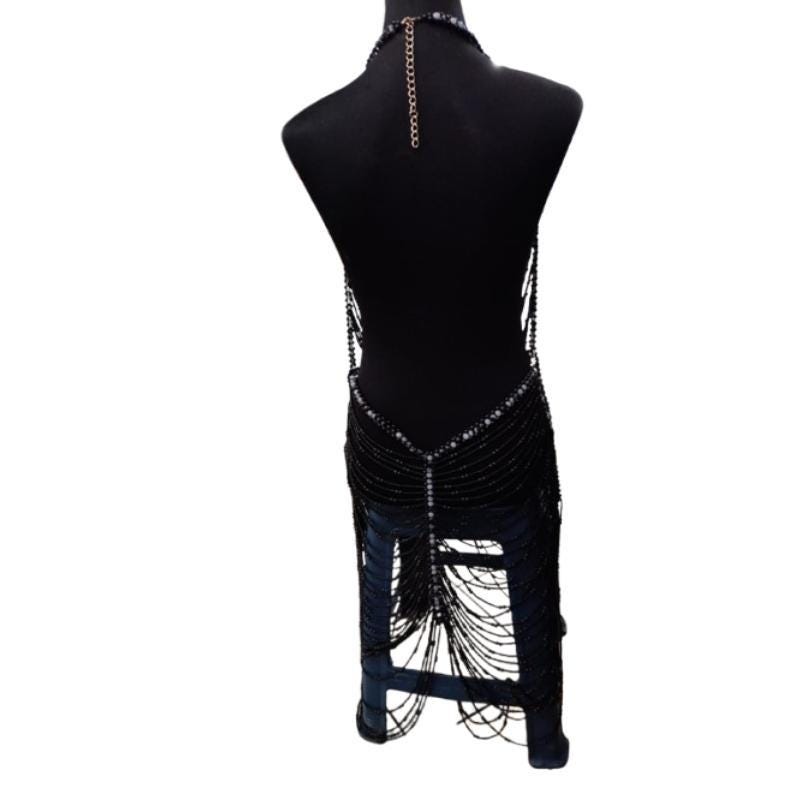 Handmade Black Zulu Beaded One-Piece | Full Beaded Vest & Skirt Set | Traditional African Beadwork Dress | Cultural Festival Outfit Handmade Black Zulu Beaded One-Piece | Full Beaded Vest & Skirt Set | Traditional African Beadwork Dress | Cultural Festival Outfit