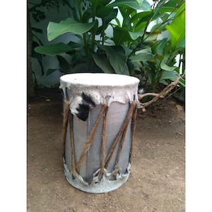 Medium Zulu Drum Authentic Cowhide African drums/ African musical instrument handmade & fair trade drums small size made of real cowskin
