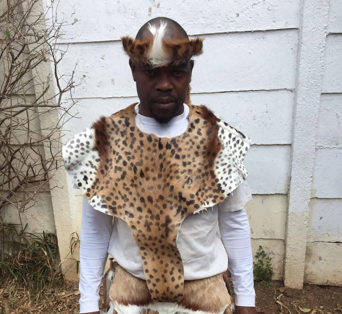2-in-1 Zulu Umqhele Headband and Mbata Chestguard Set - 100% Genuine ...