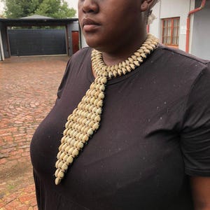Authentic African Cowrie Shell Necklace – Handmade Jewelry from Ghana