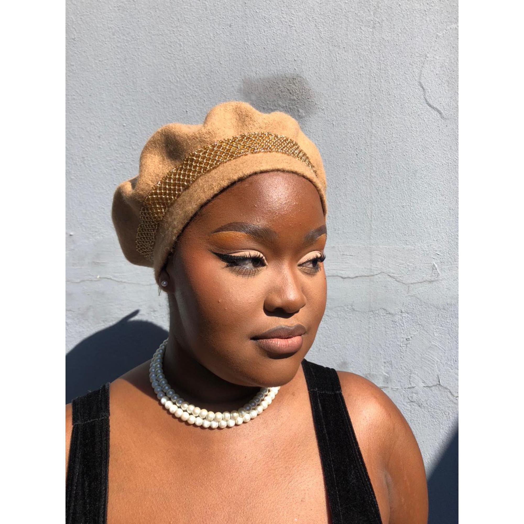 Zulu Layered Beaded Hat | Beret Hat| Beaded Hat| Beaded Beret Hat