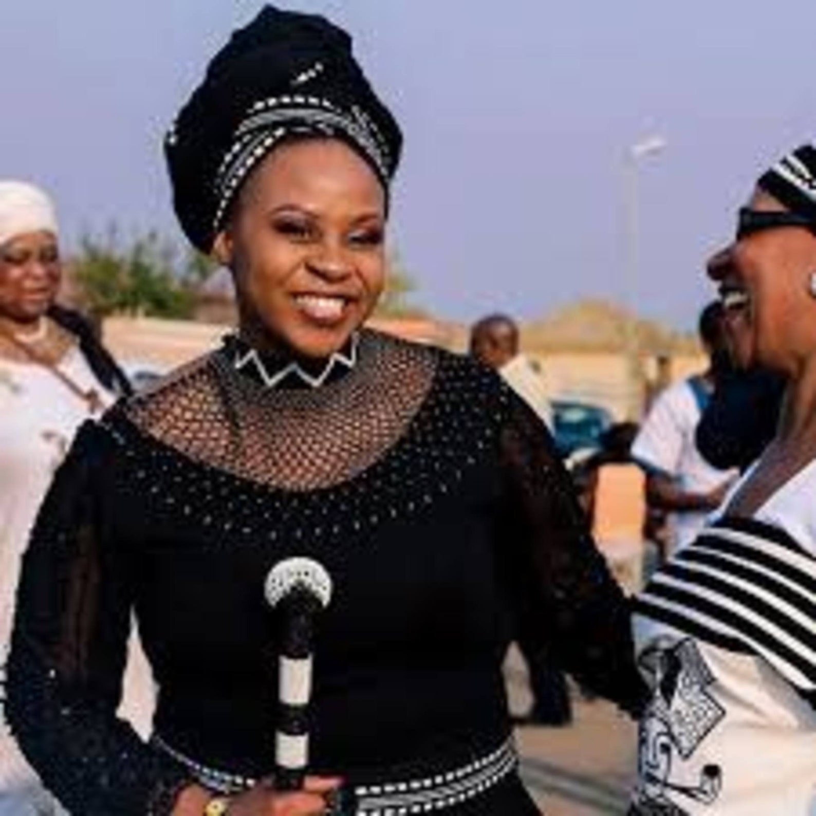 Handmade African Zulu Xhosa Head Wrap Doek and Zulu Necklace Etsy