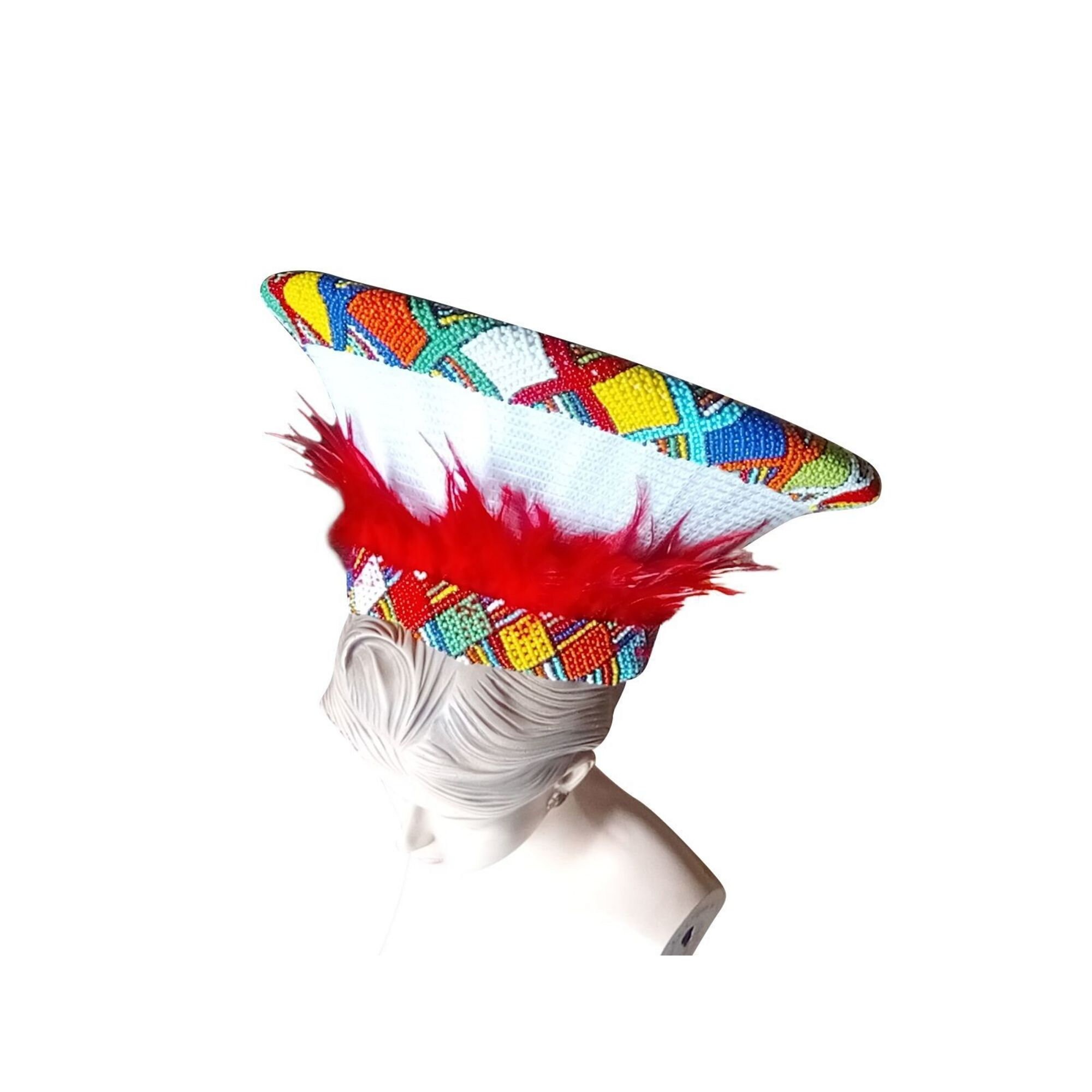 Large Zulu Hat African Hat Isicholo African Bucket Hat Etsy