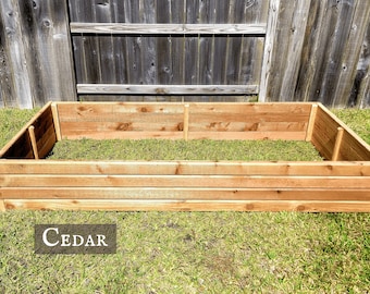 Raised Garden Bed Kit with Thick Walls, Cedar Raised Garden Bed