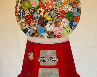 I Spy Gumballs Quilt Pattern: Collage Art (PDF Pattern)