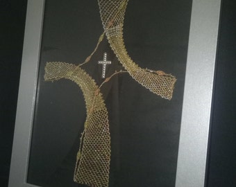 Patroonafbeelding kruis 16 x 20 cm