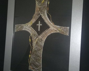 Patroonafbeelding kruis 16 x 20 cm