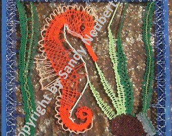 Patroonafbeelding 15 x 15 "Zeepaardje"