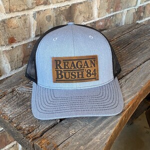 Reagan Bush ‘84 Leather Patch Hat