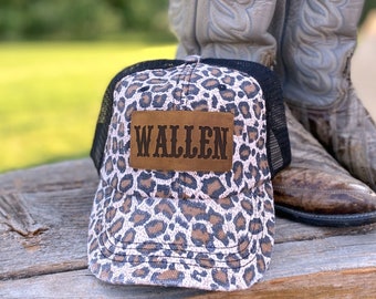 Wallen Leather Engraved Hat
