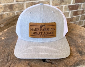 Make Farming Great Leather Patch Hat