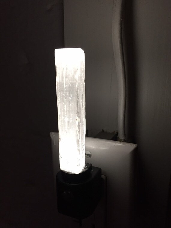 Selenite night light deals