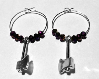 Lizzie the Musical Inspired Hoop Earrings