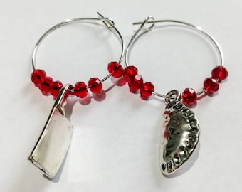 Sweeney Todd Musical Inspired Hoop Earrings