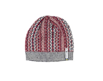 Lycksele Pattern Swedish Toque Organic Merino Wool Hat by Ojbrovantfabrik Made in Sweden