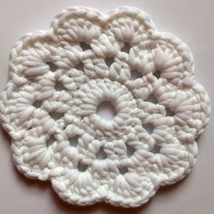 Sous-verres en crochet Blanche-Neige