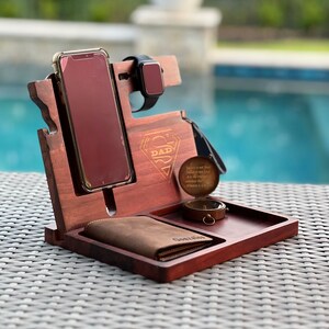 Docking Station, Gifts for Men, Docking Station Anniversary Gifts, Personalized Docking Station for Men, Fathers Day Gift, Birthday Gift