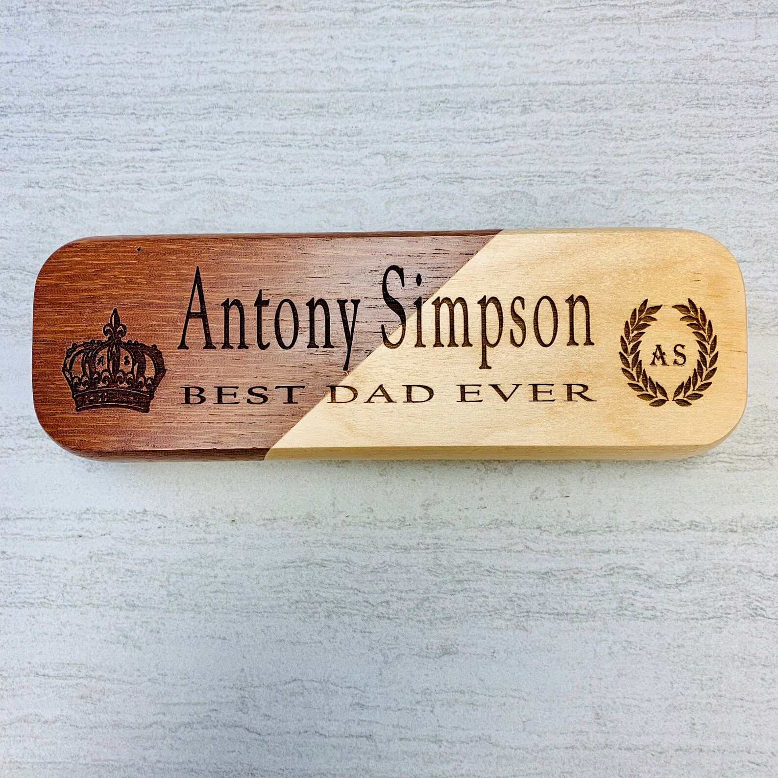 Wood Pen Set, Monogrammed Pen Set, Engraved Pen Case, Personalized Pen ...