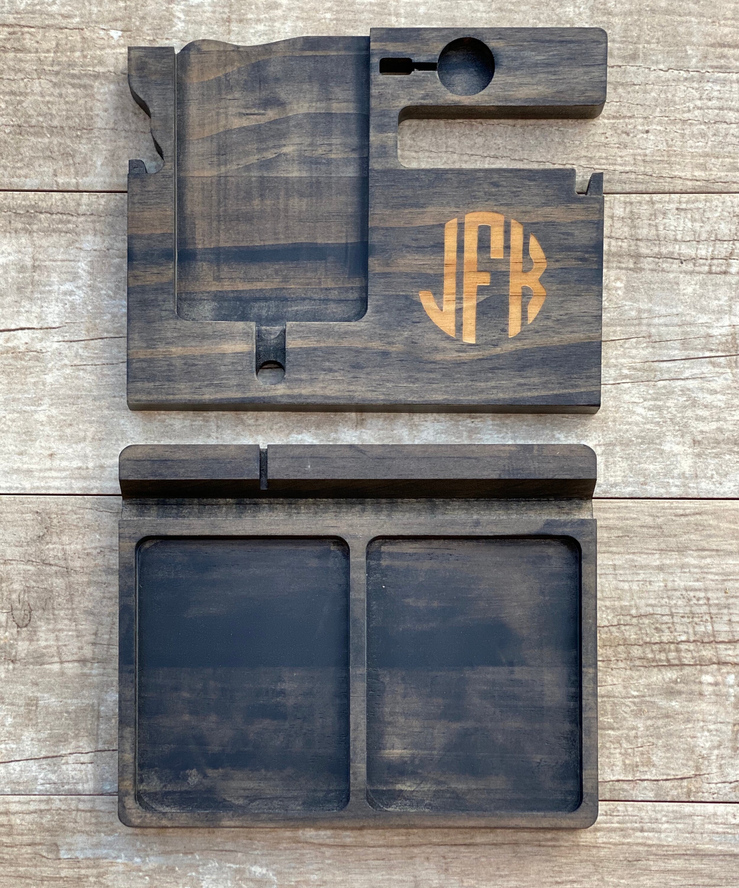 Personalized Docking Station Men, Gift for Men, Wooden Docking Station ...
