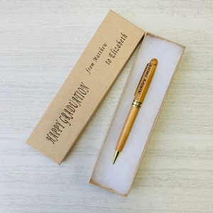 Personalized Bamboo Pen, Graduation gifts, Doctor Gift, Nurse gift, Gift for Employees, Company Gift, Teacher appreciation gifts image 1