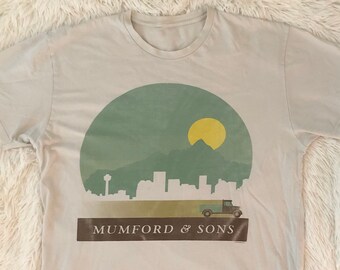 Mumford and Sons shirt British folk rock band shirt Indie rock Ladies shirt size L