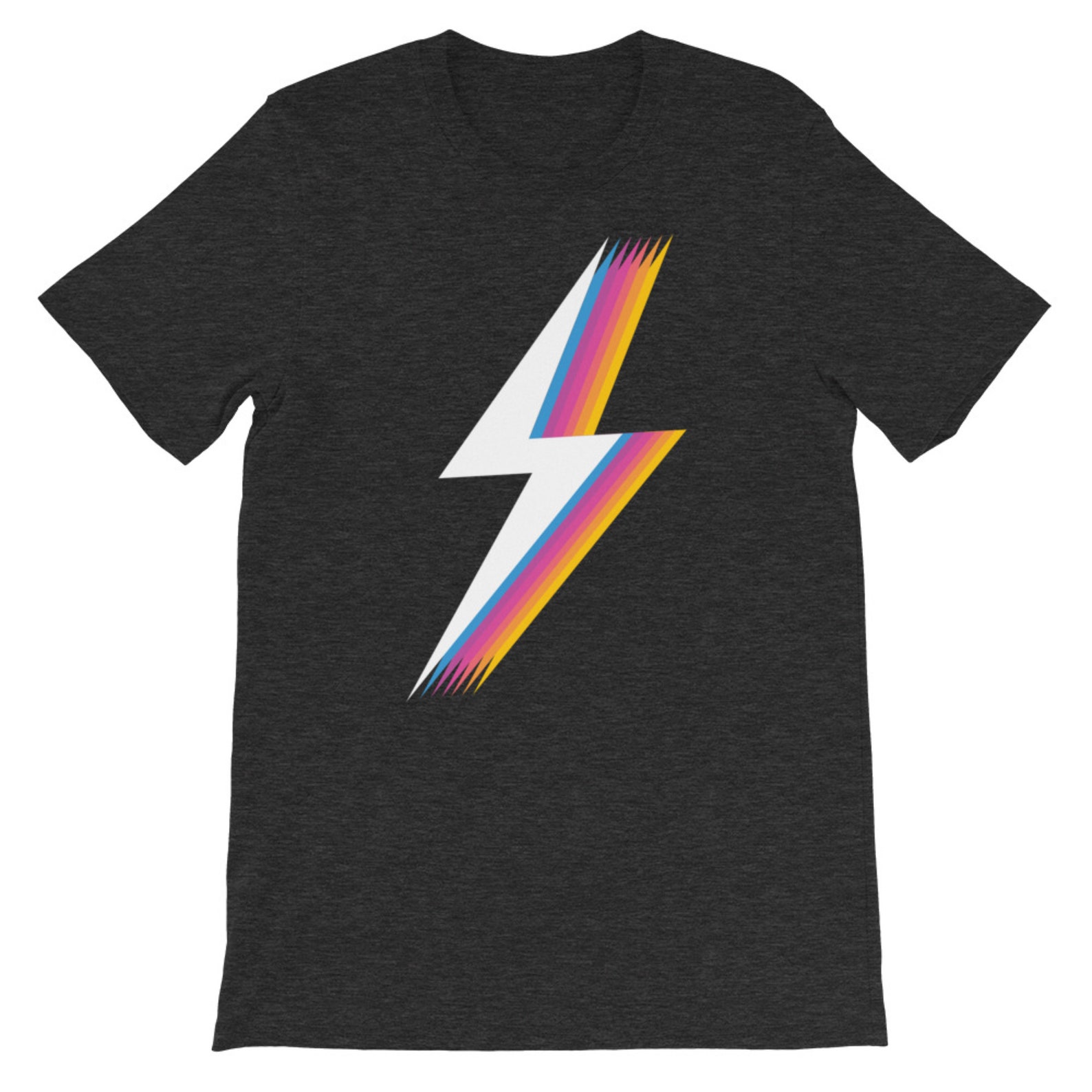 Lightning Bolt T Shirt Unisex Graphic Tee Retro Shirt | Etsy