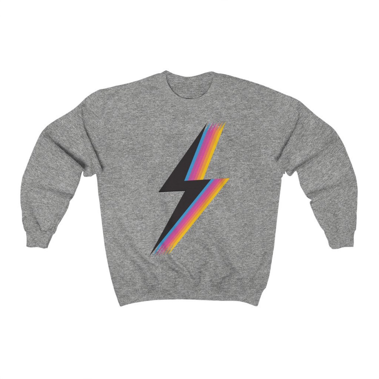 Lightning Graphic Print Sweatshirt