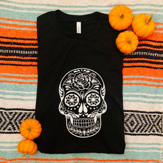 plus size skull tops