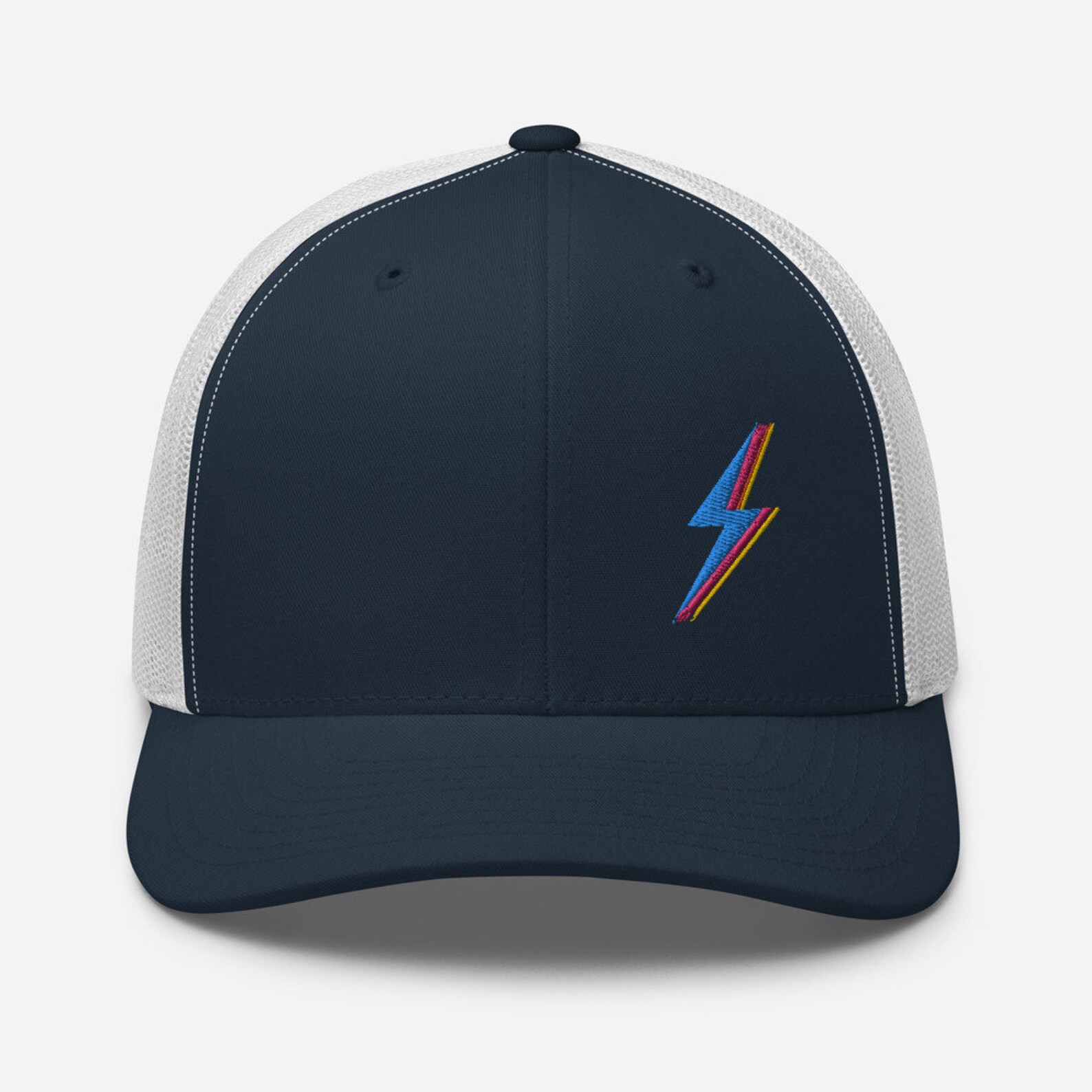 Lightning Bolt Hat Embroidered Retro Trucker Hat for Women Etsy