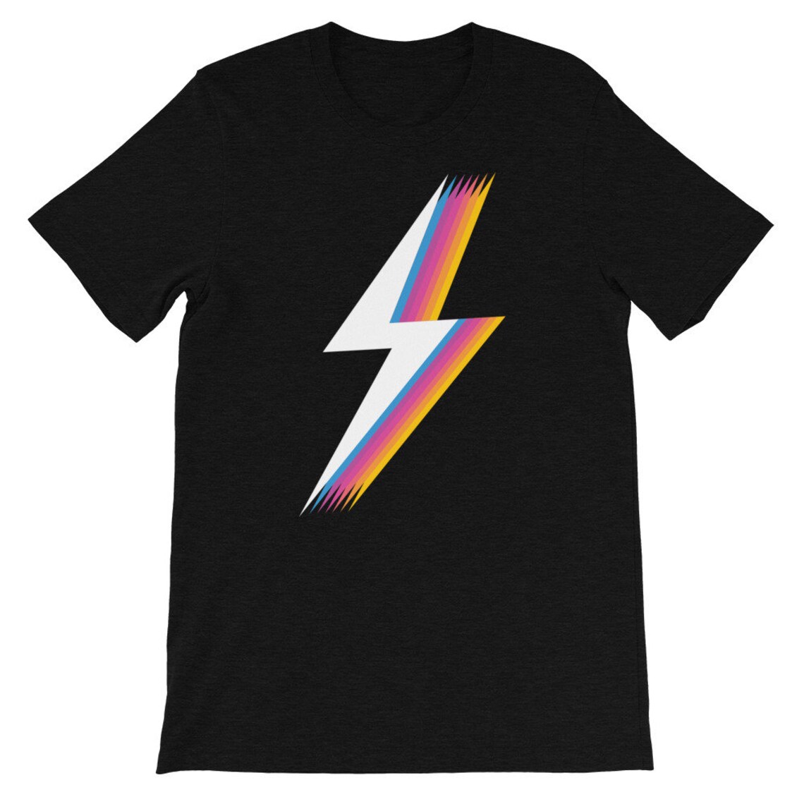 Lightning Bolt T Shirt Unisex Graphic Tee Retro Shirt Etsy
