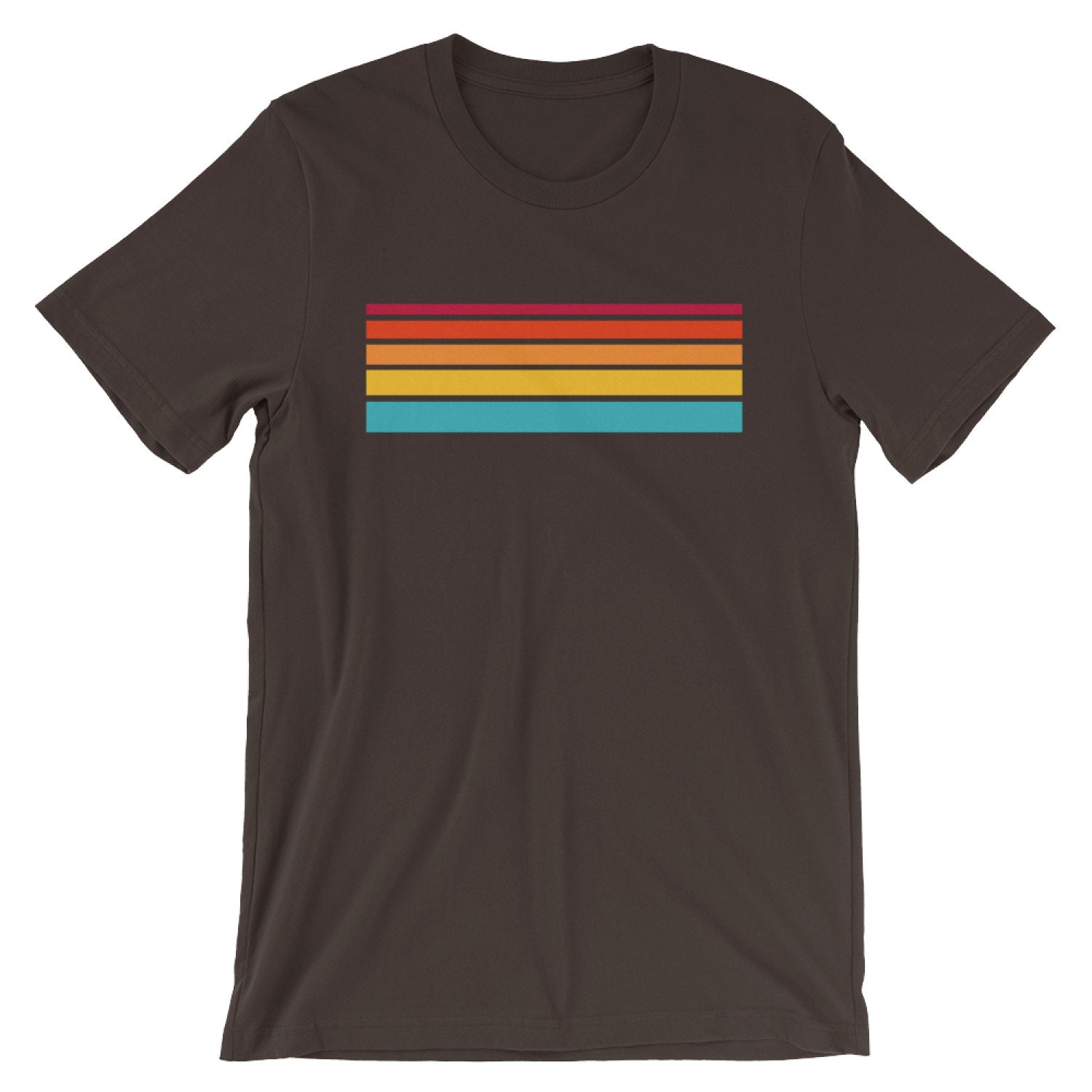 Retro Striped Tshirt, Vintage Graphic Tee, 70s Retro Tshirt