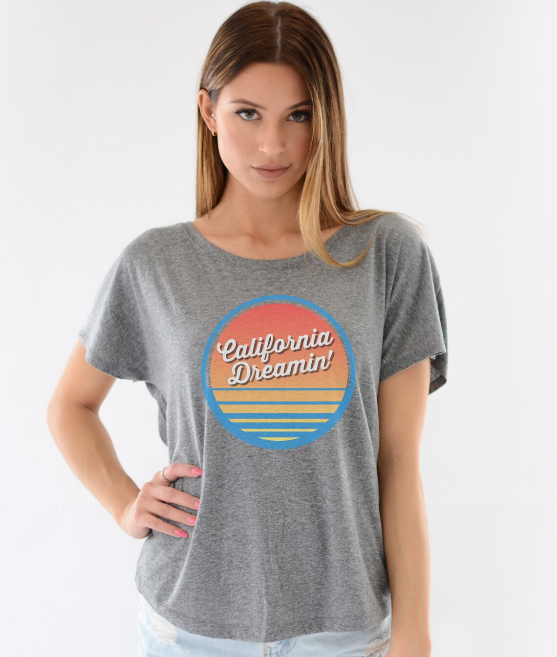 California Dreamin Triblend Tshirt Retro T Shirts Womens - Etsy